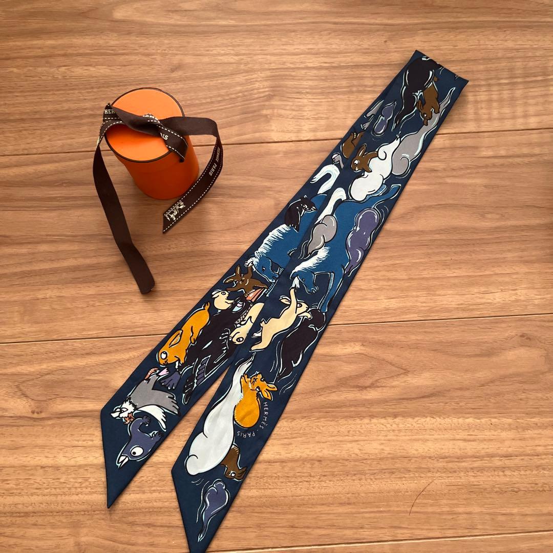 HERMES ツイリー　千と一のウサギ