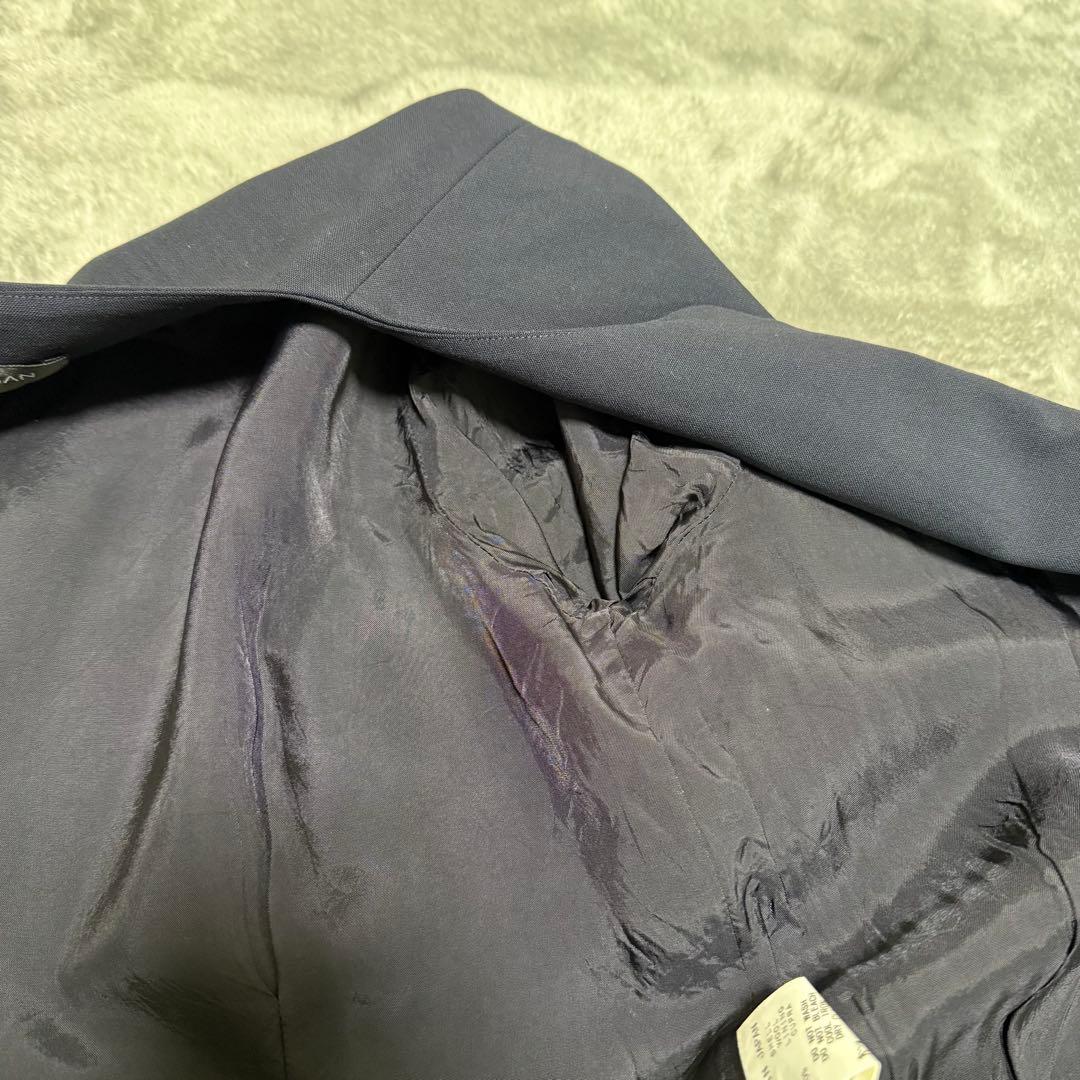 YOKOCHAN ヨーコチャン　ネイビー ノーカラージャケット 36