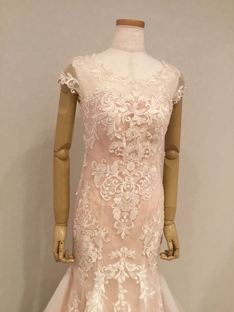 YNSWEDDING刺繍入りマーメイドウェディングドレス