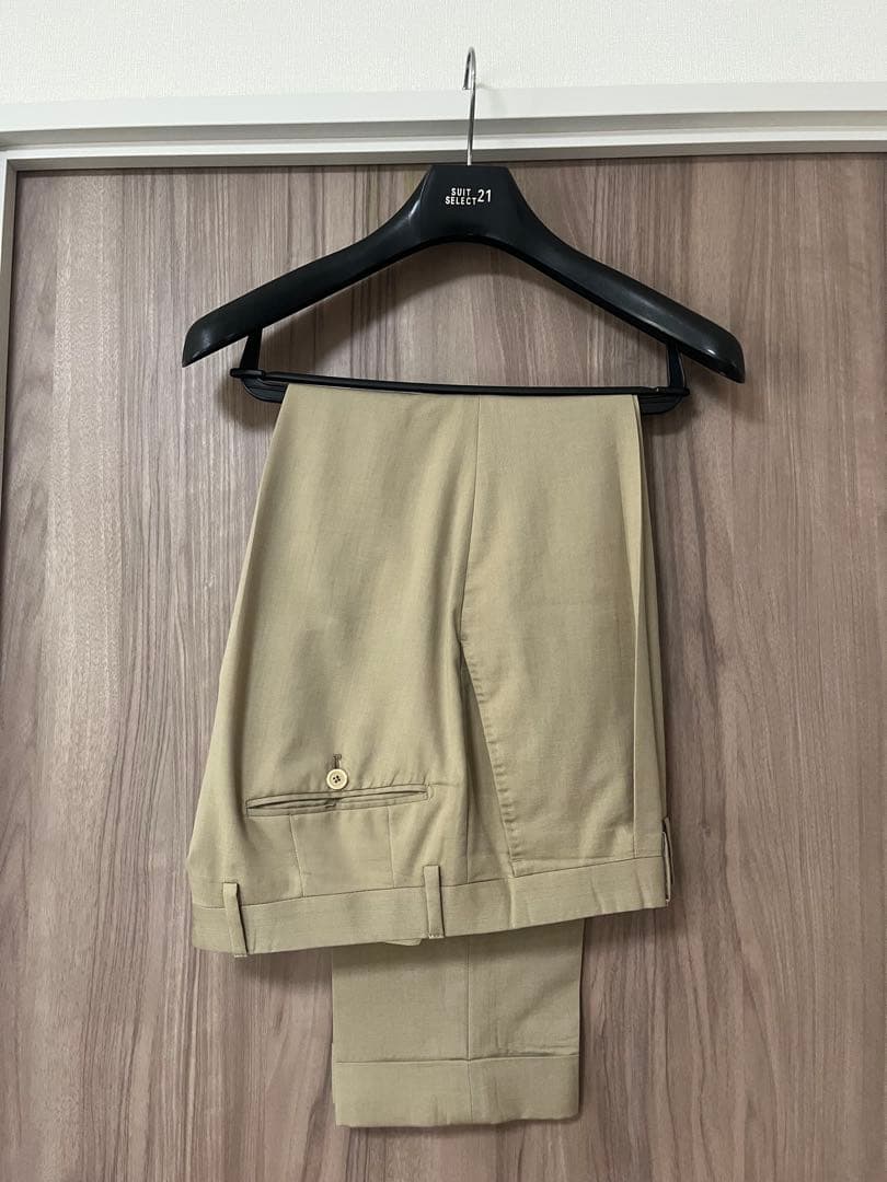 デペトリロ ダブルスーツ ウール×コットン ベージュ系 春夏