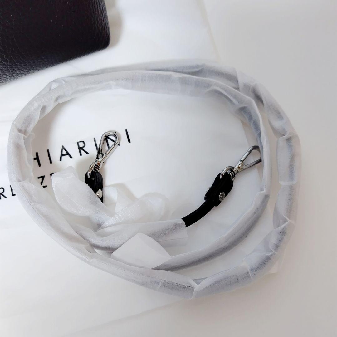 美品★ジャンニキアリーニ アリファM 2WAYショルダーバッグ ハンドバッグ 黒