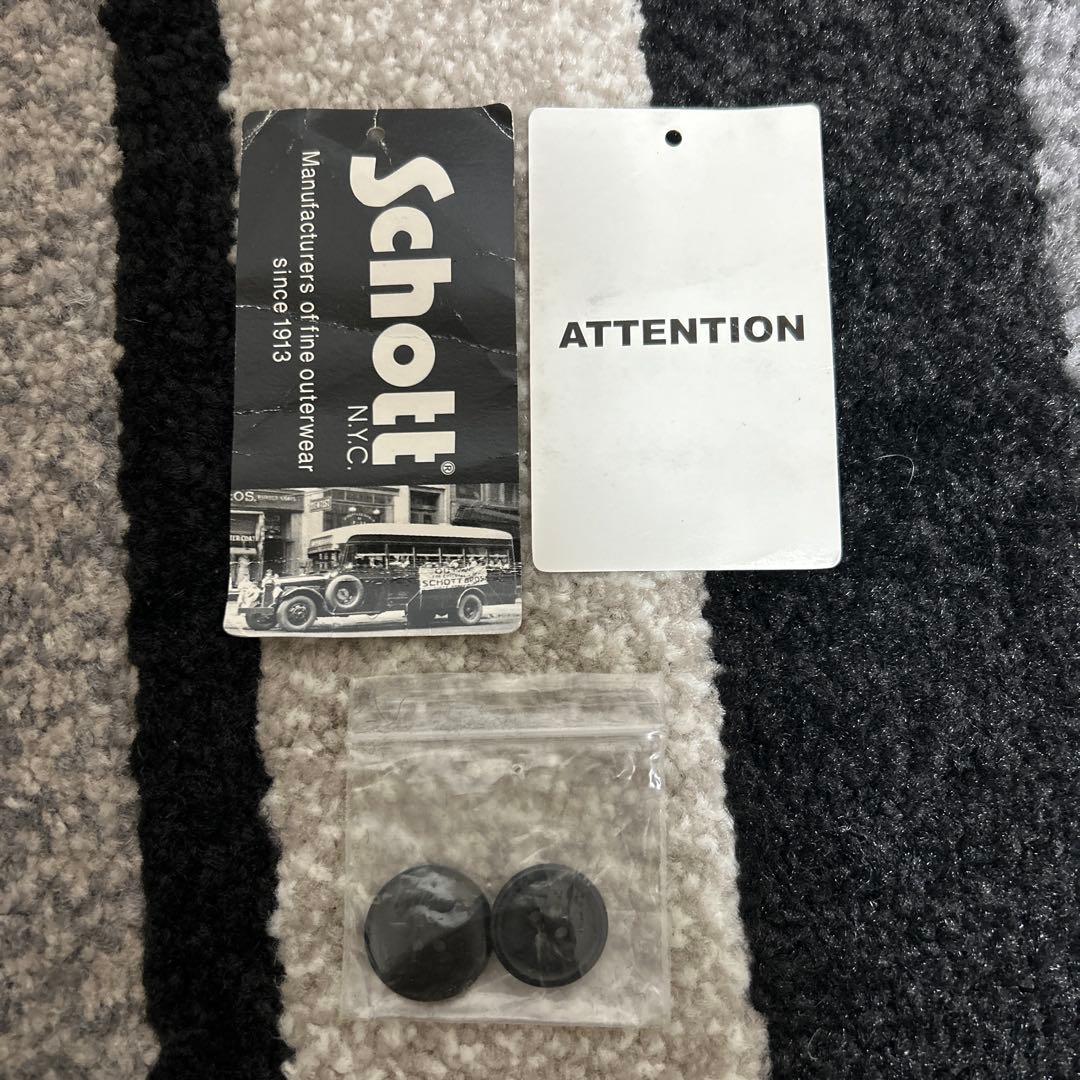 【お値引き中】schott ショット スタジャン　ジャケット ブラック　S