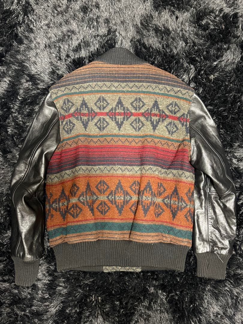 【美品】Schott スタジャン　袖レザー　Lサイズ