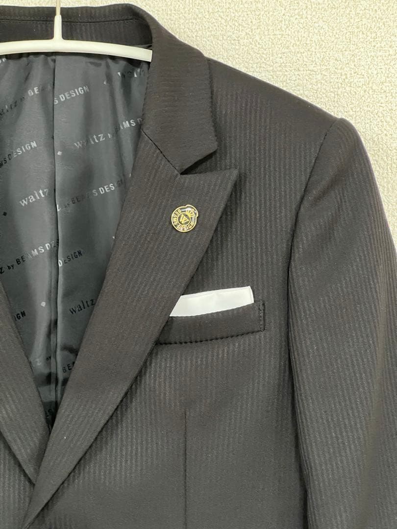 150男の子フォーマルセットワルツビームス黒ストライプロングパンツ