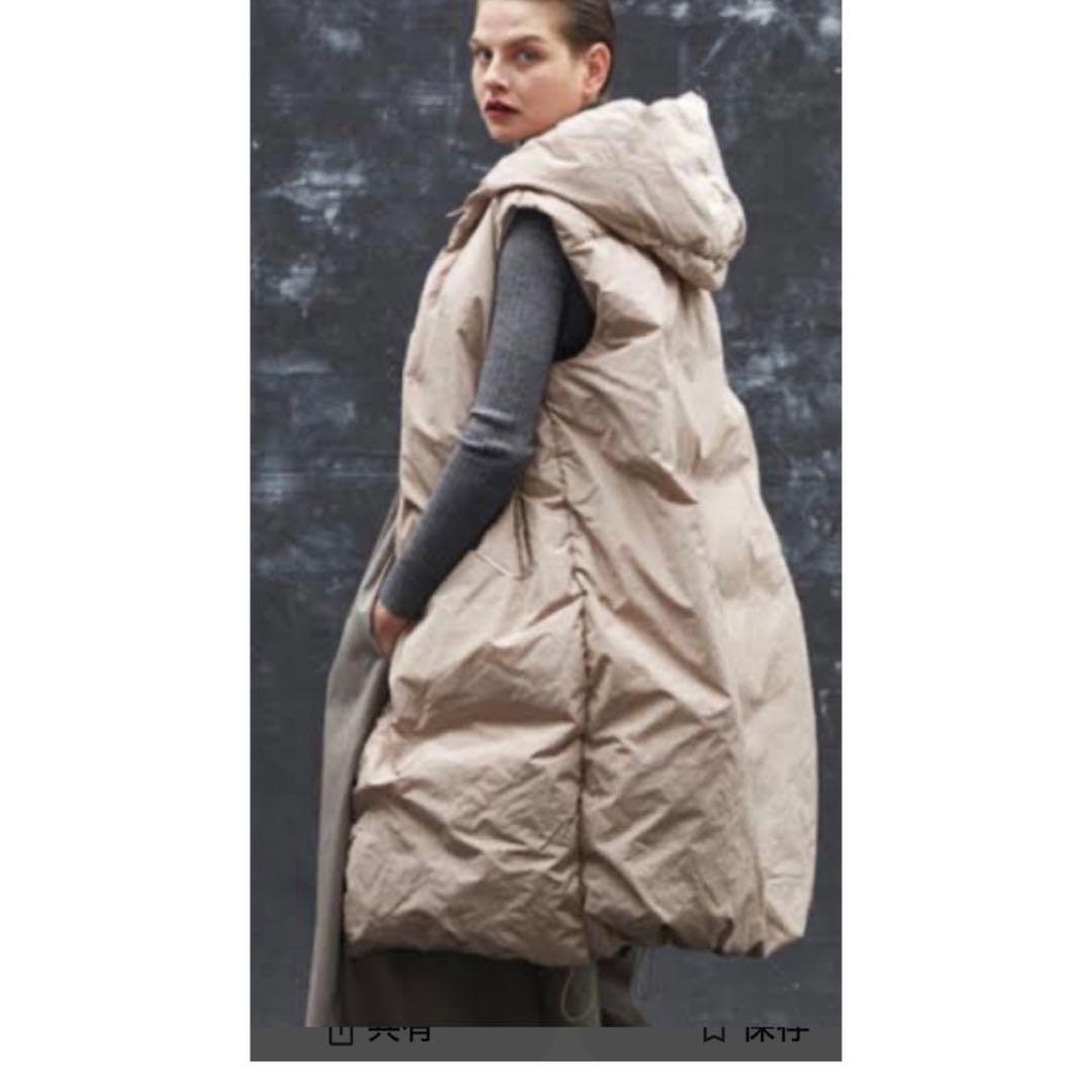 ドゥロワー drawerダウンブゥーデットロングジレメベストコート