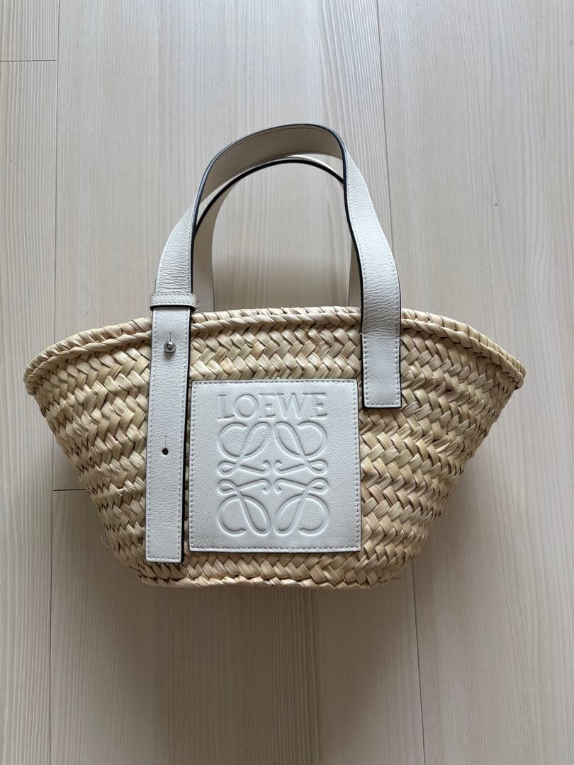 【chunko】LOEWE ロエベ バスケットバッグ スモール ホワイト