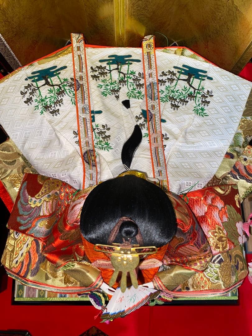 【増村人形店】雛人形 親王飾り 西陣本金帯地織 初節句 上品華やか
