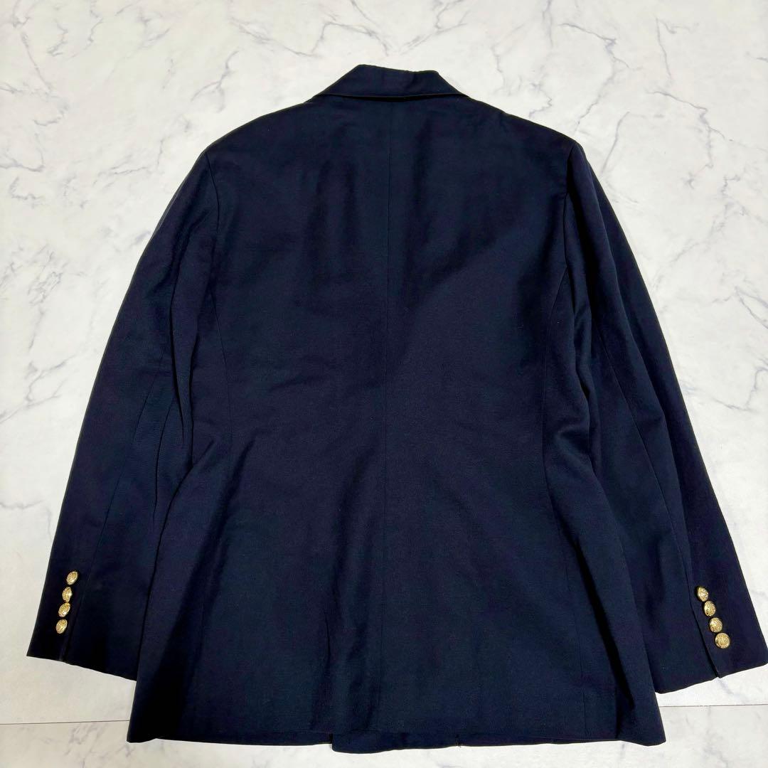 美品 ラルフローレン 金ボタン 紺ブレ ダブルジャケット 10 M相当 ネイビー