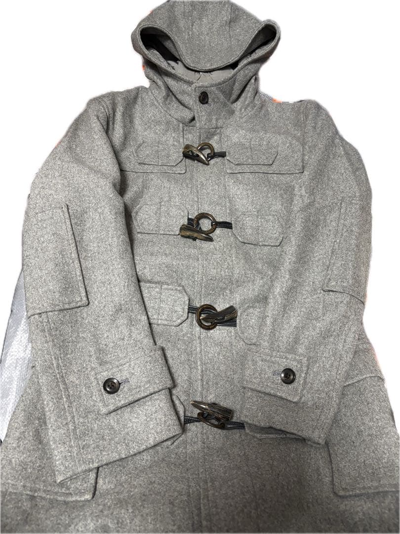 レア　ARTISAN ダッフルコート　グレー　カシミヤ　ウール　Ｓ　アルチザン