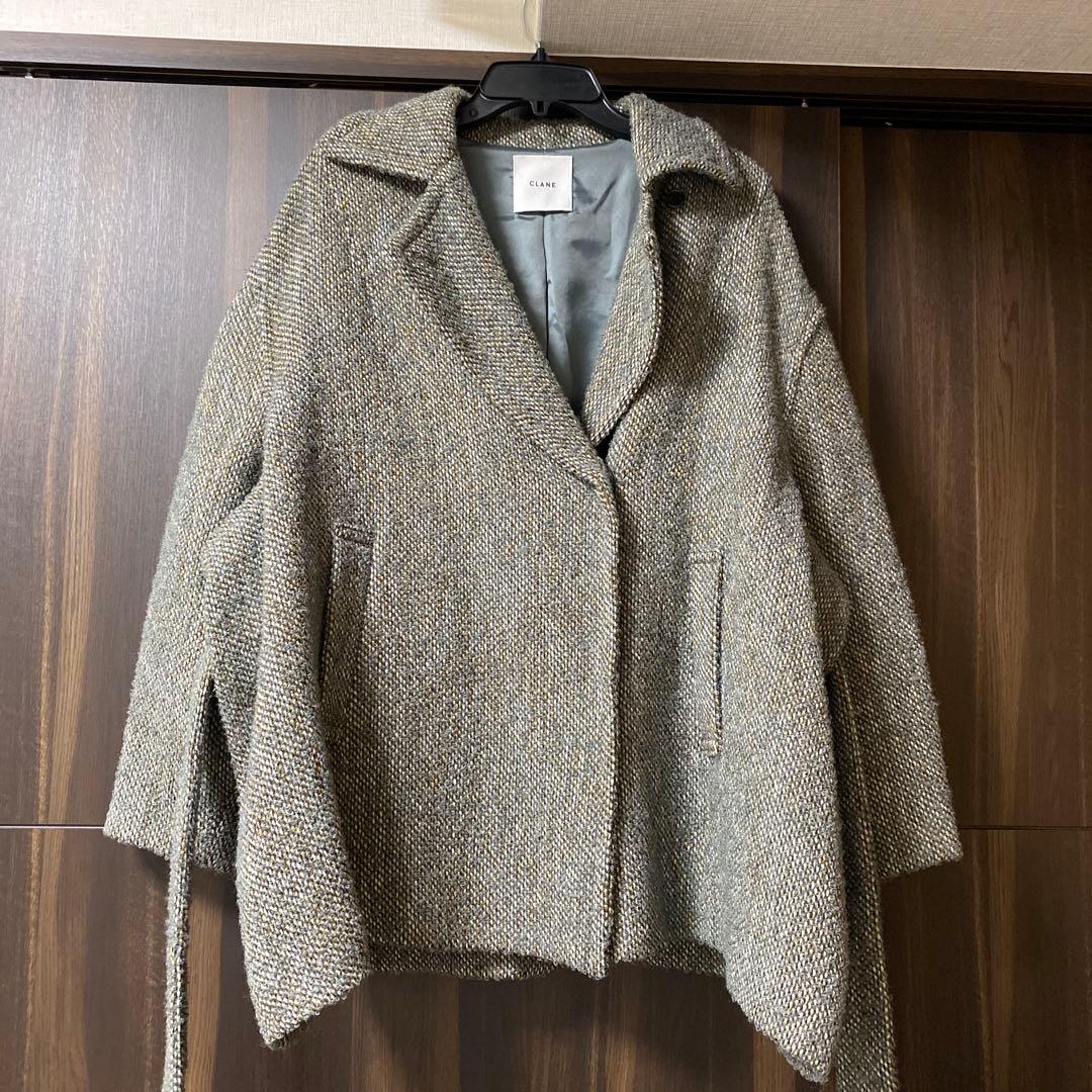【skxm2 】CLANE ウールコート サイズ1 ベルト付き