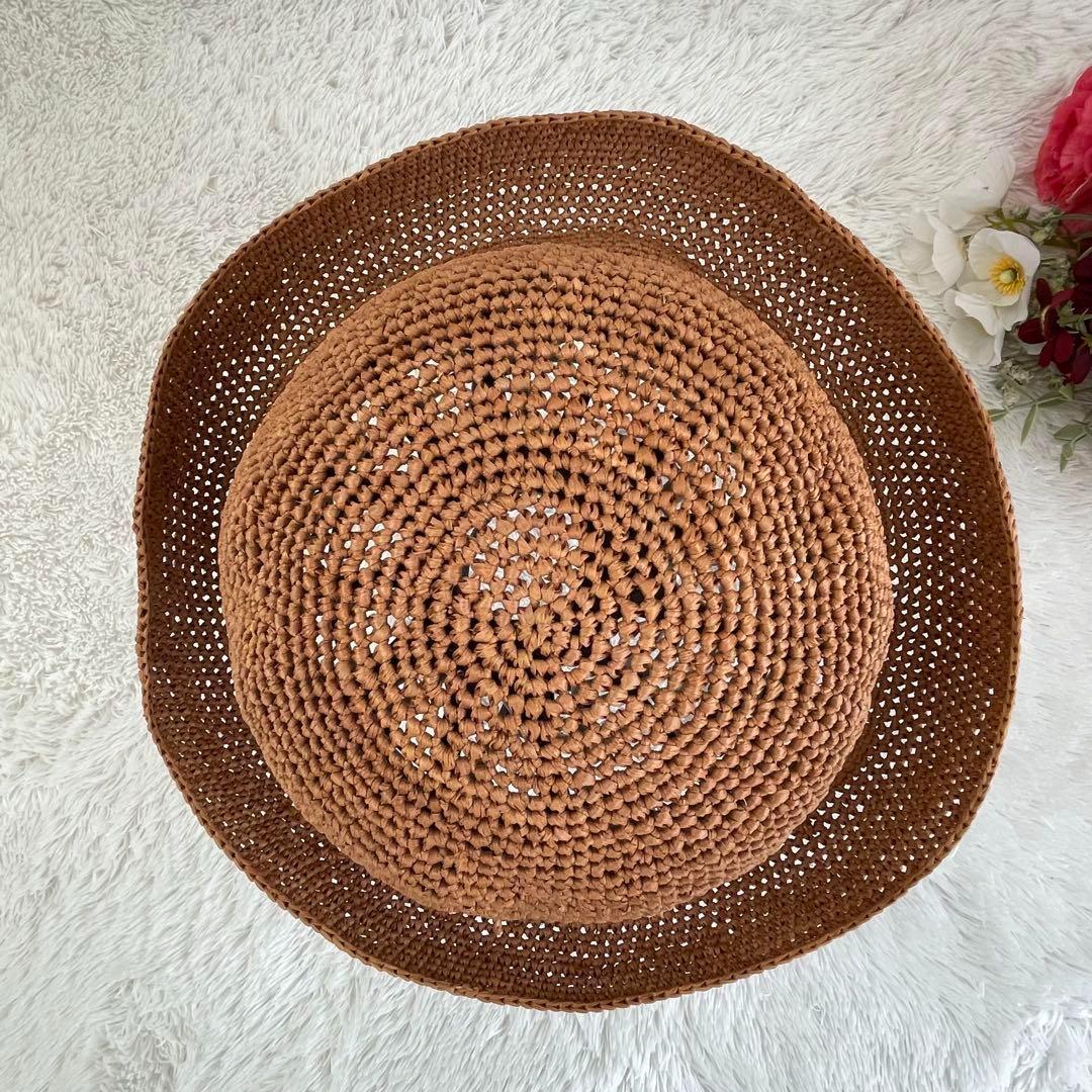 ヘレンカミンスキー✨ラフィアハット✨麦わら帽子　プロヴァンス10 ブラウン