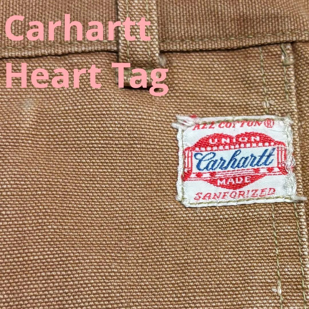 雰囲気鬼 40s 50s Carhartt ハートタグ ダブルニー ダック 極太
