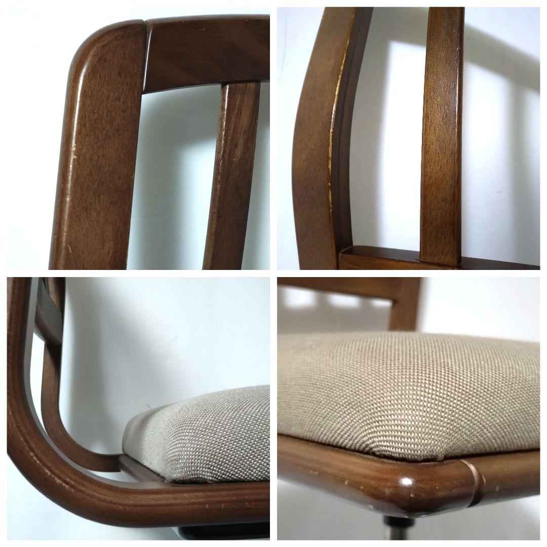 希少　karimoku　カリモク　デスクチェア　ヴィンテージ　回転椅子　昇降式