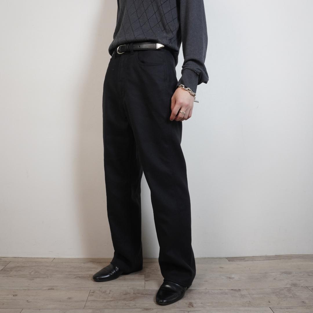AURALEE シングルノータックスラックスパンツ 黒/AZ89