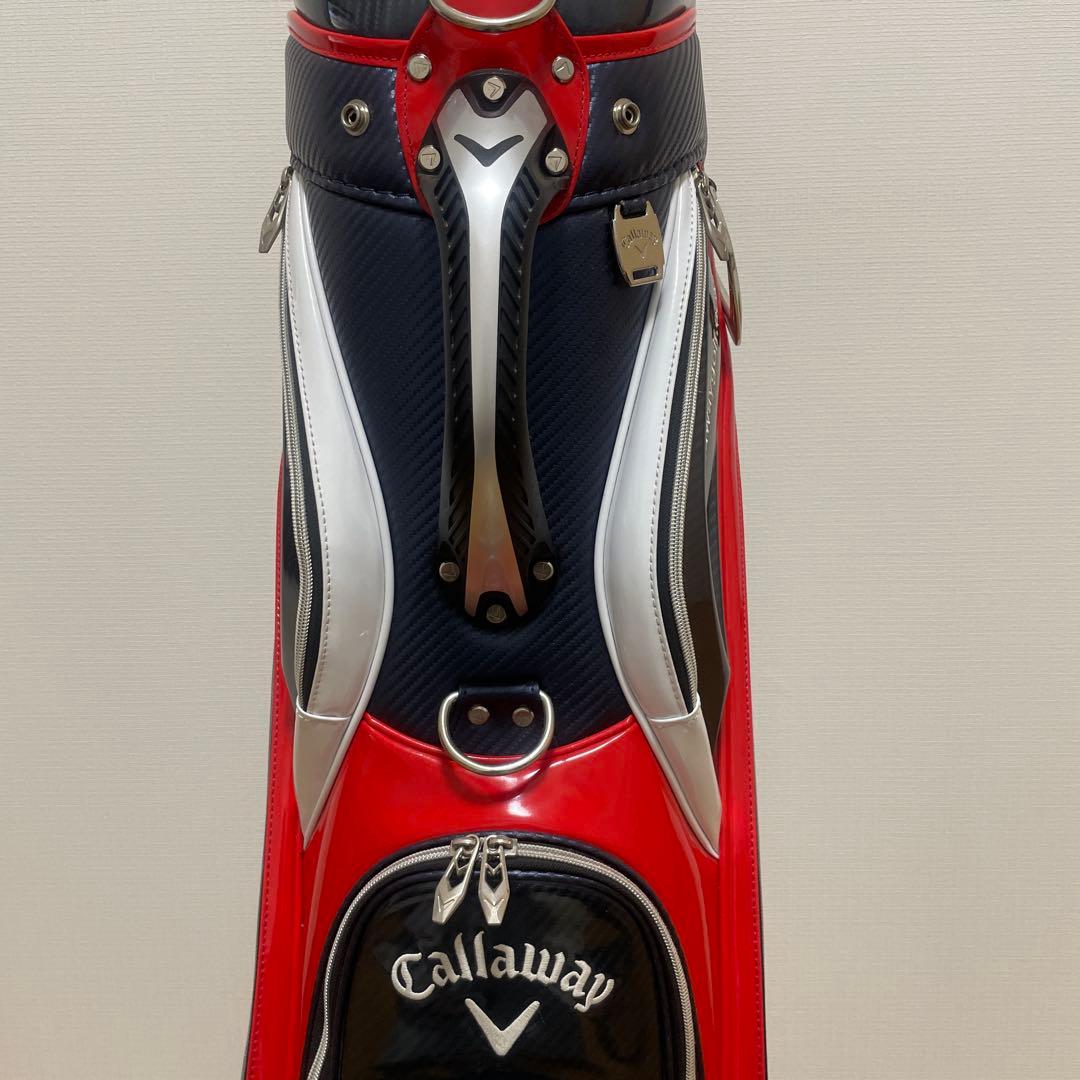 【期間限定価格】キャロウェイ キャディバッグ エナメルカーボン調トリコロール