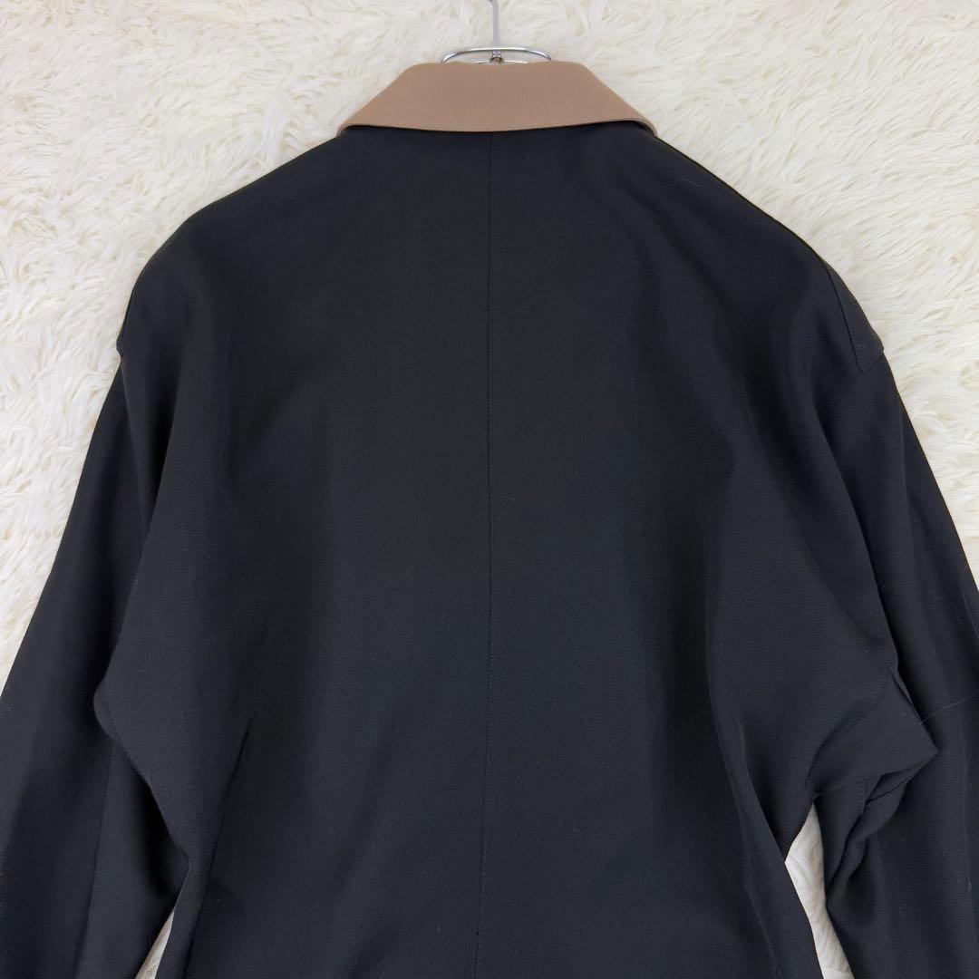 美品 ティエリーミュグレー オールド コート ウールギャバジン ワンピース 黒