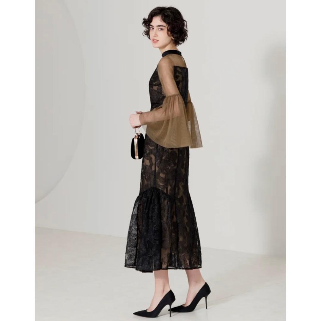 極美品 Leja レジャ 結婚式 マーメイドロングドレス 黒 S 1度着用 完売