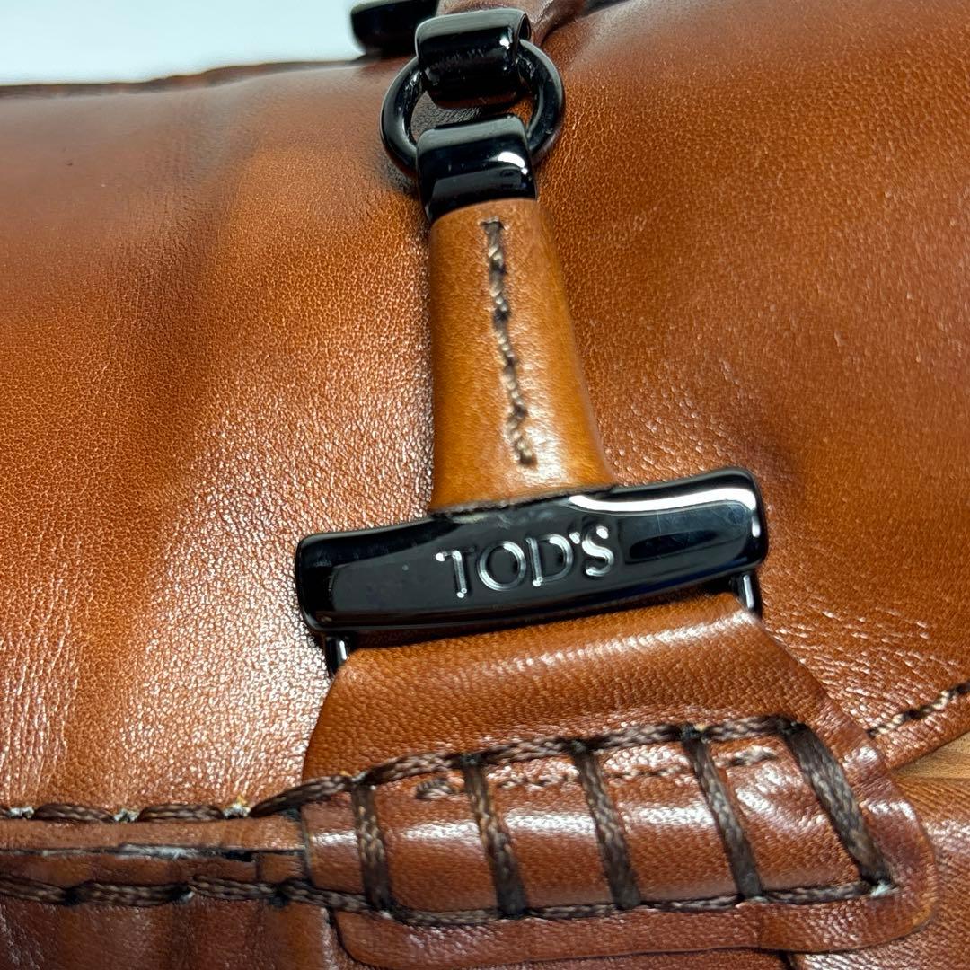 【美品】TOD’S トッズ ダブルT　ドライビングシューズ レザー ブラウン