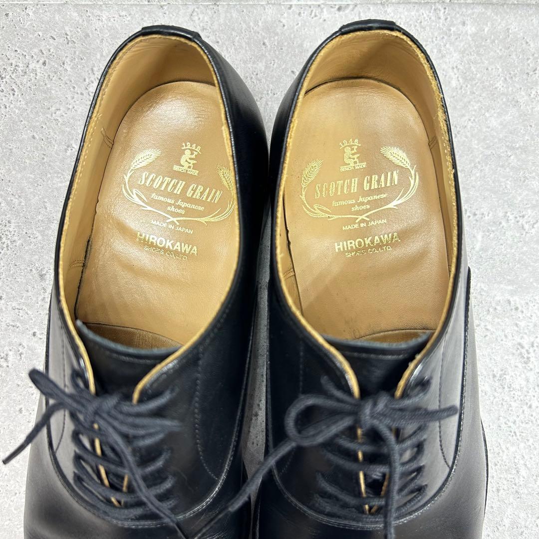 SCOTCH GRAIN 革靴 F0605 ストレートチップ 牛革 ブラック