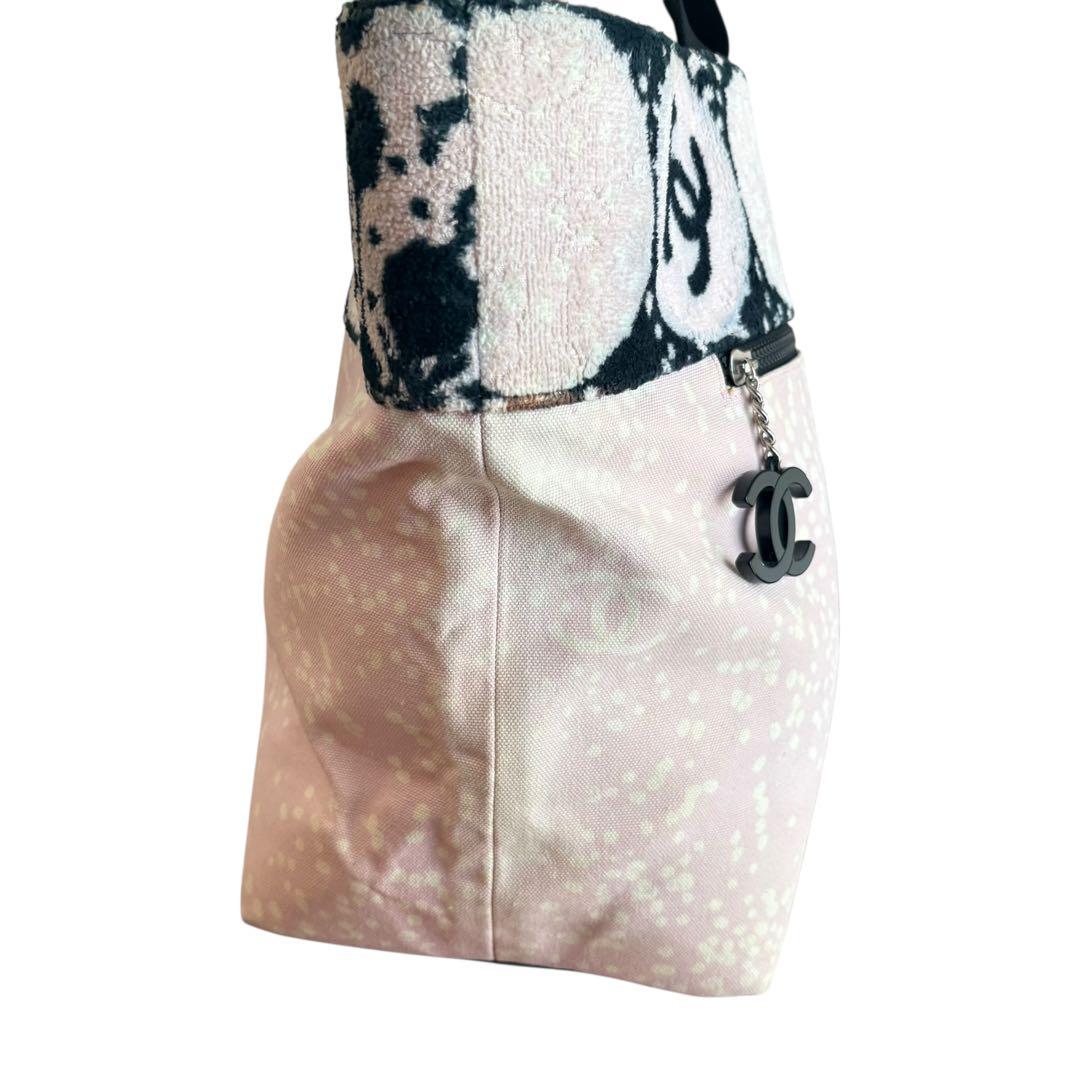 CHANEL ハイサマー ラージトート ピンク ブラック