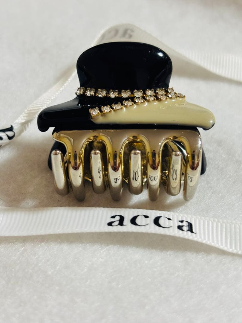 【極美品】アッカ acca クリップ　ヘアクリップ ツートン バイカラー