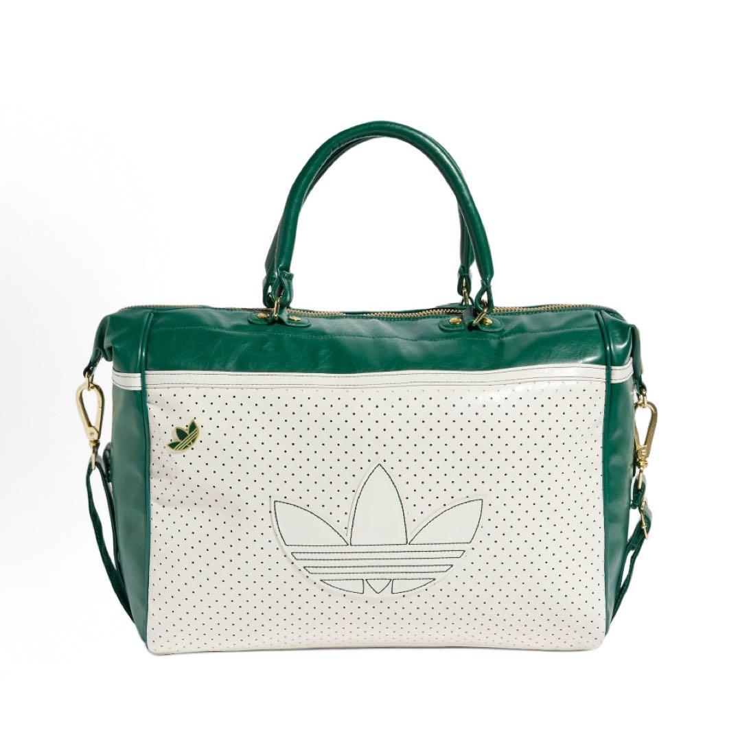 完売品Adidas ボウリングバッグ ホワイト*グリーン　JC5689