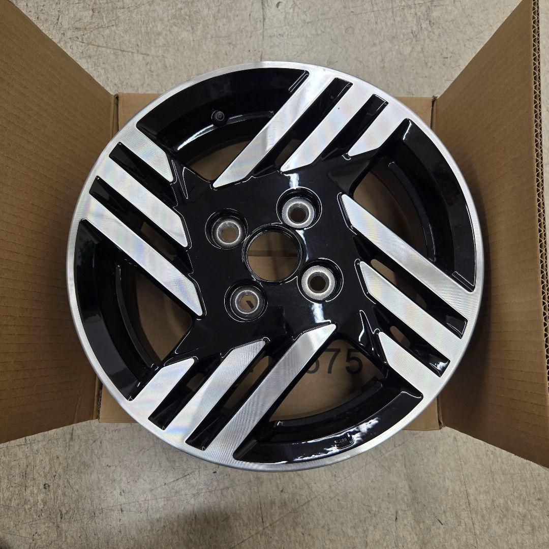 14インチ ブラック シルバー ホイール 4.5J