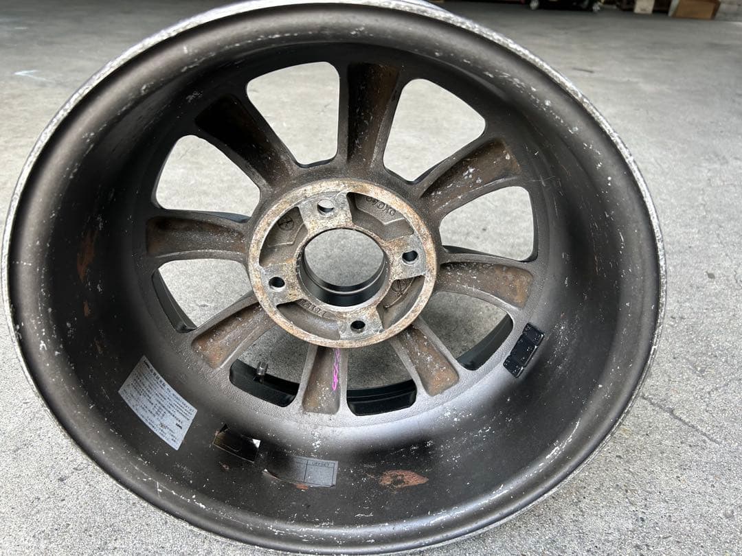 ワタナベ 15インチ 7J 13位 マットブラック自家塗装 1本