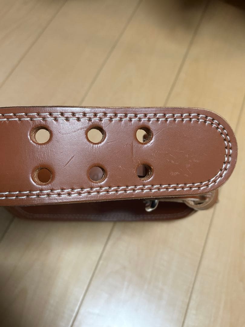 GOLD'S GYM レザーパワーベルト Mサイズ