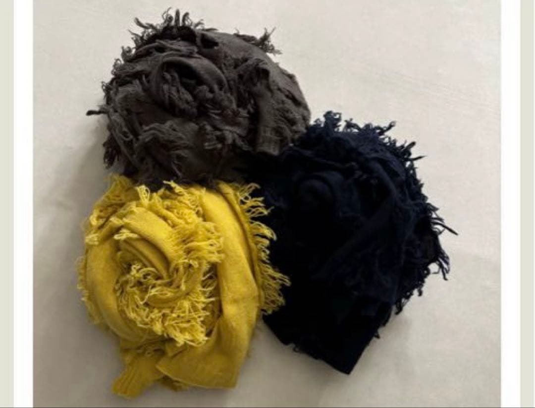 超美品spun ホームスパンラム フリンジストール 252-7933 /