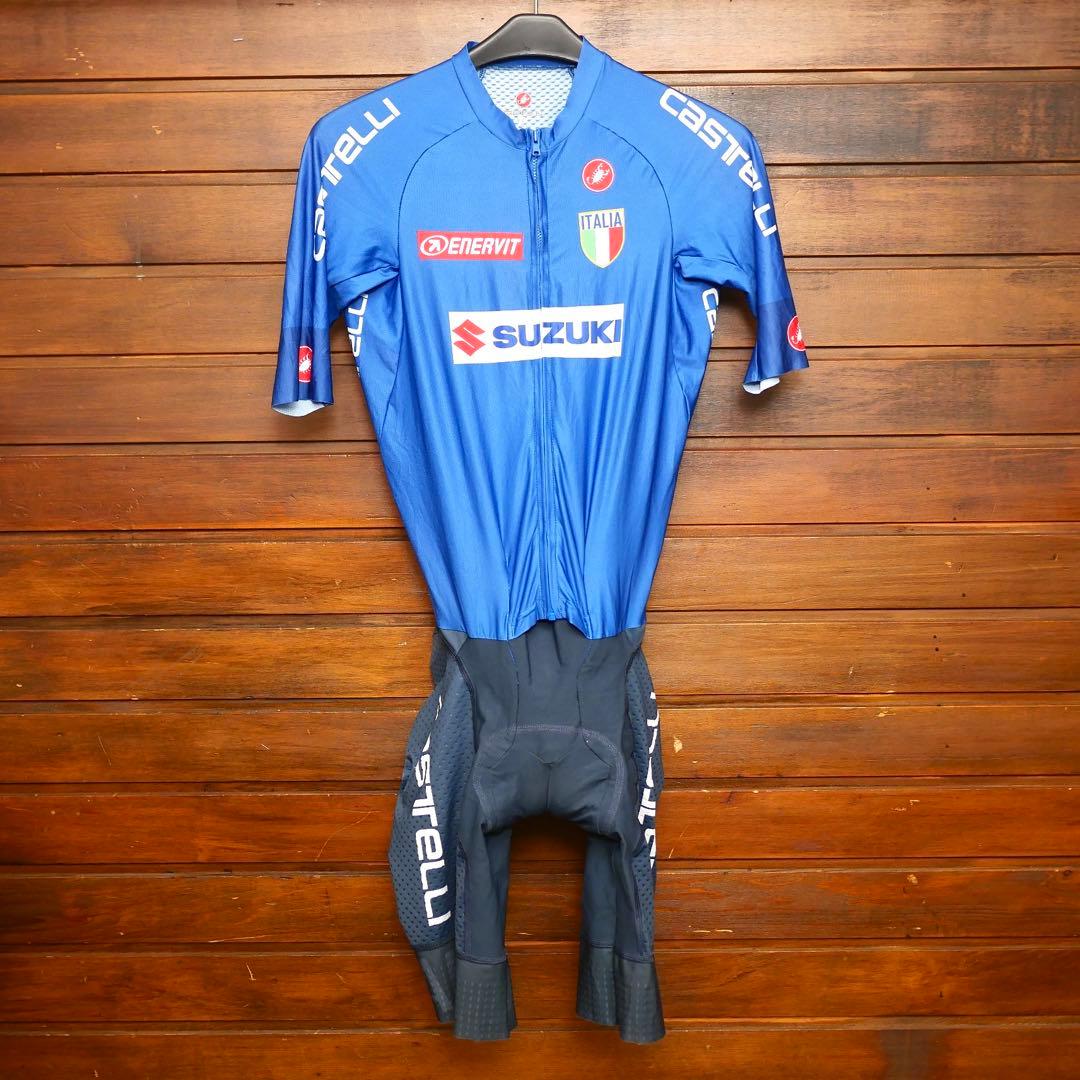 選手支給品 イタリアナショナルチーム ロードスーツ スキンスーツ カステリ プロ