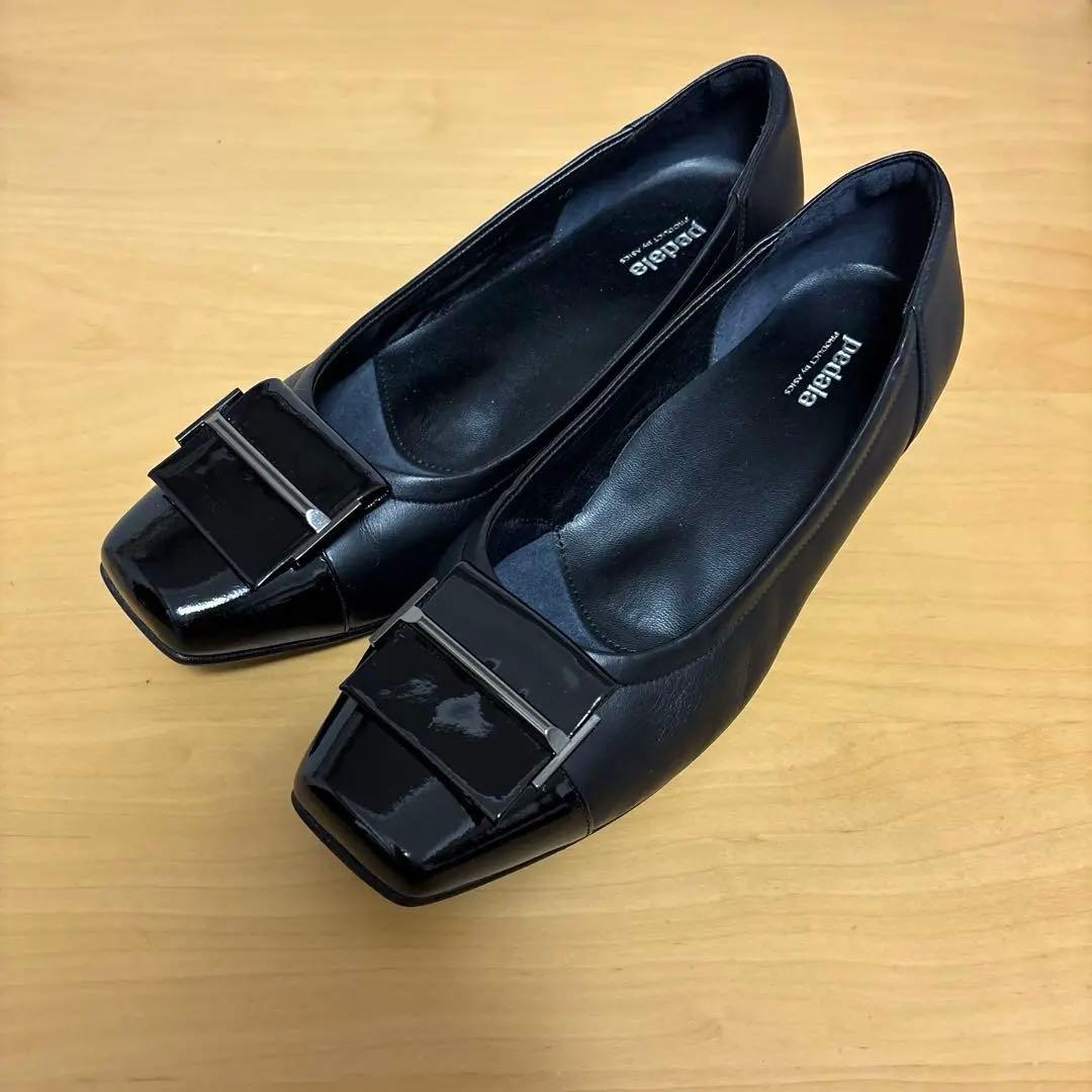 pedala ぺダラ　アシックス　コンフォートシューズ　黒　23.5cm 未使用