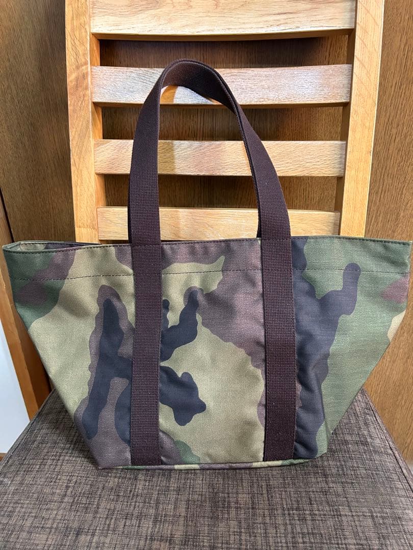 Herve Chapelier エルベシャプリエ　カモフラトートバッグ