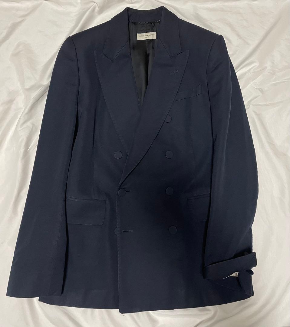 dries van noten ダブルジャケット　紺ブレ　ネイビー