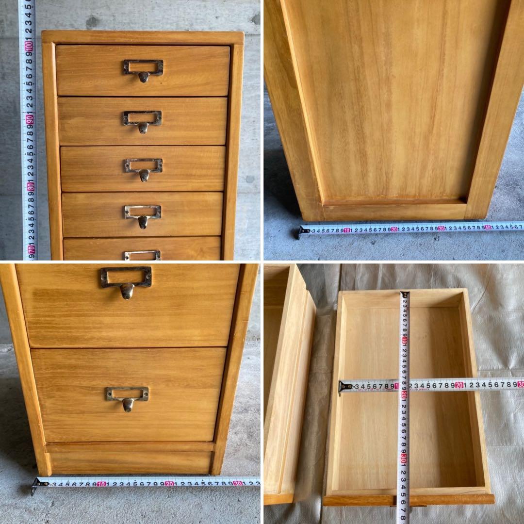 チェスト 多段 11段 引き出し キャビネット ワゴン 箪笥 キャスター付 木製