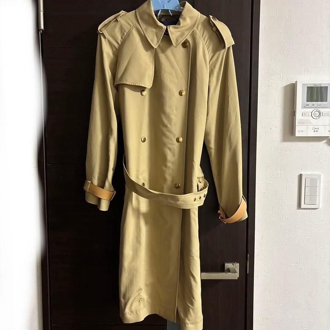 美品　ルイヴィトン　ベージュ トレンチコート ダブルブレスト　コート