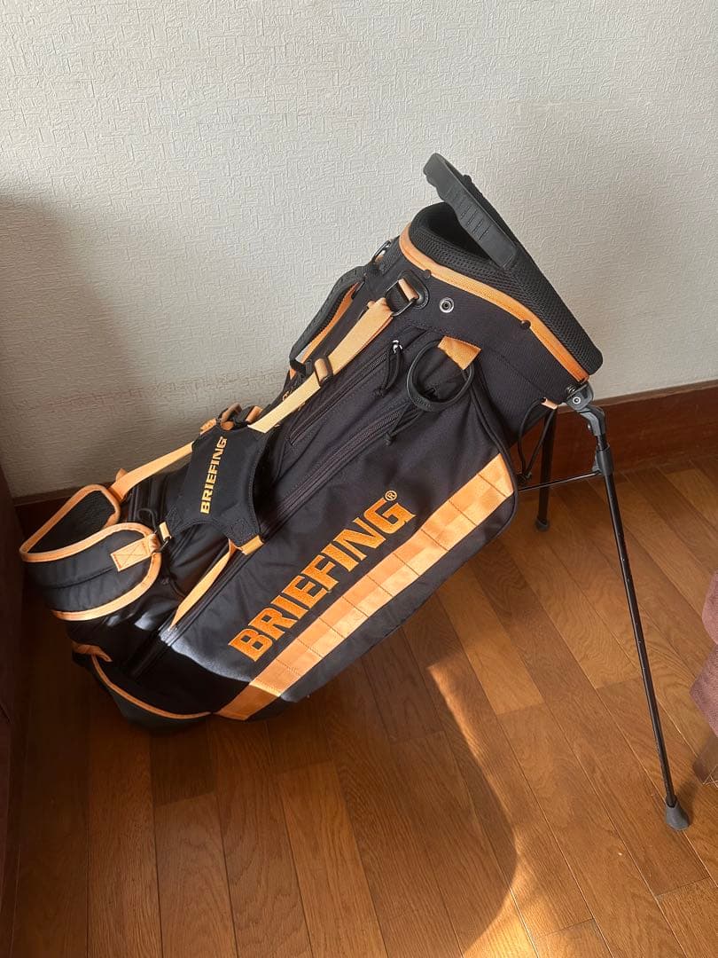 BRIEFING キャディバッグ ブラック/オレンジ