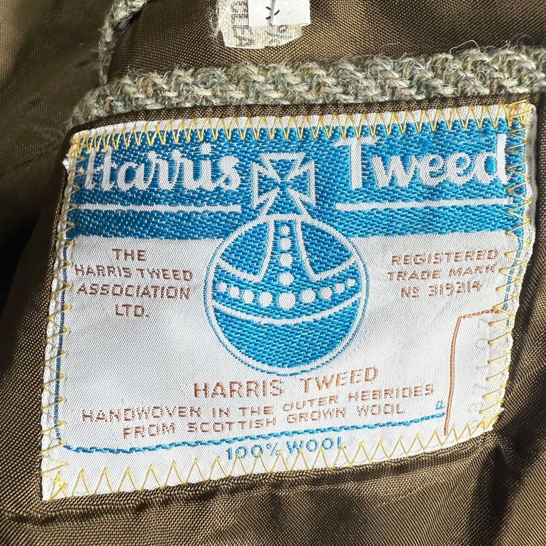 【希少】70's 青タグ ハリスツイード ヴィンテージツイードジャケット