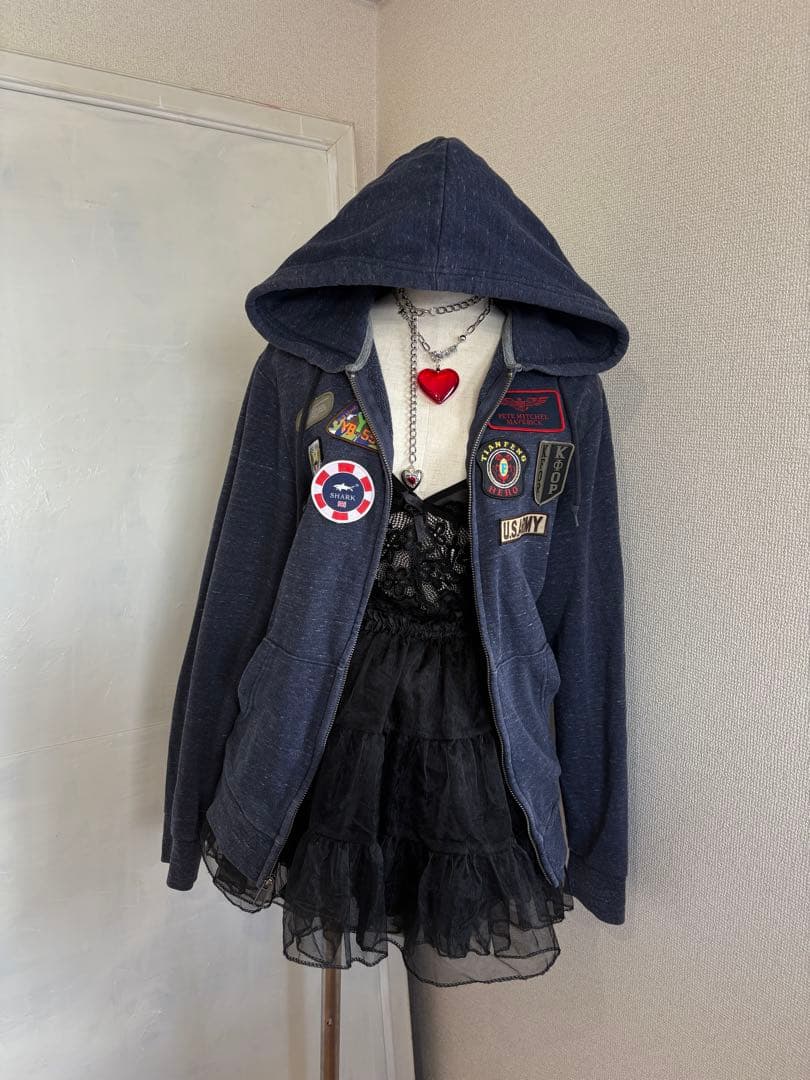 レア✴︎ワッペン軍もの平成ギャルフェアリーグランジNANA平成ギャルy2k古着屋