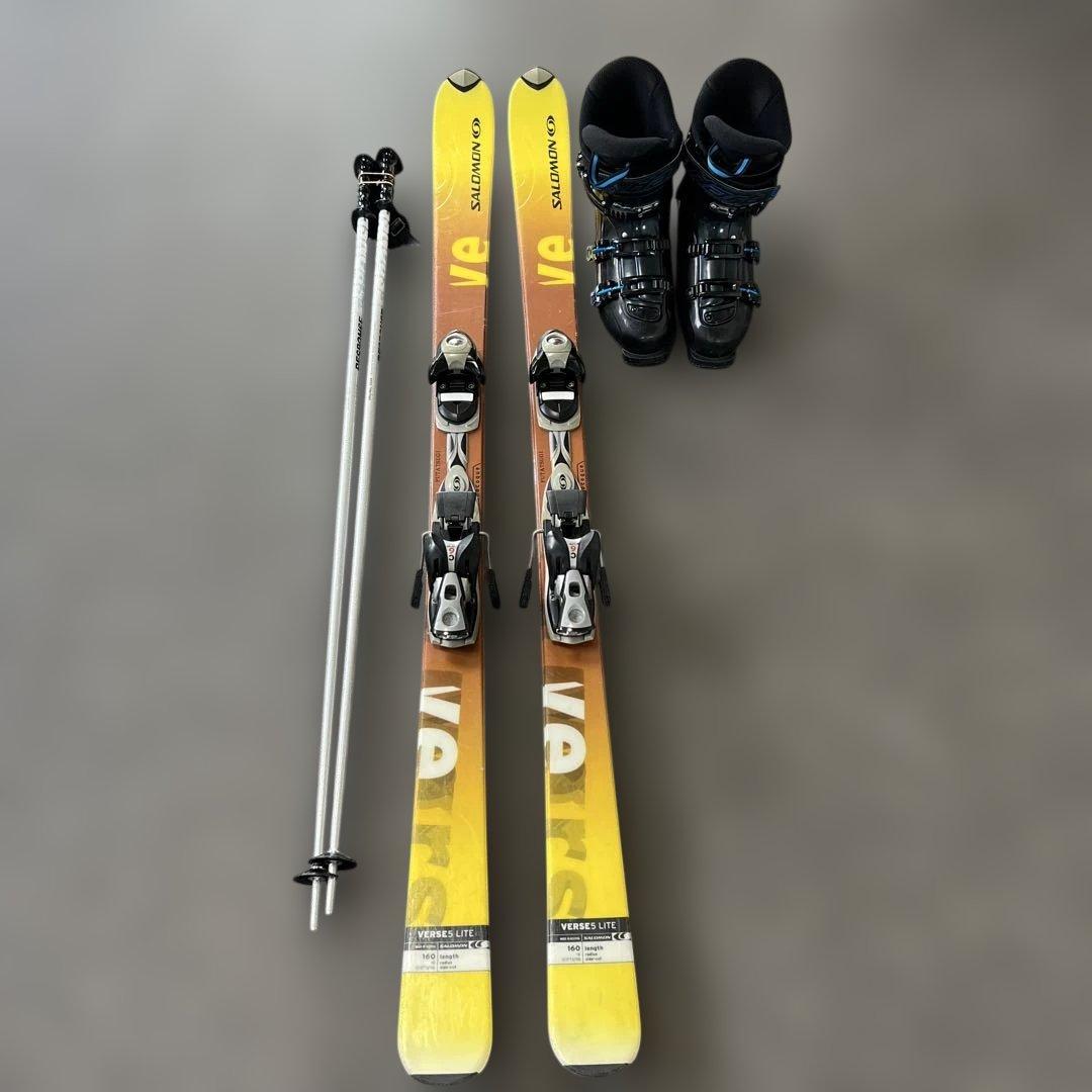 大人スキーセット　板160cm ブーツ27cm