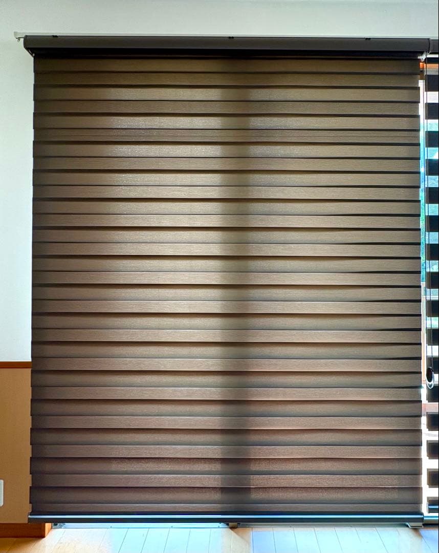 【3本セット】eeHAUS ロールスクリーン モカ W180×H210cm