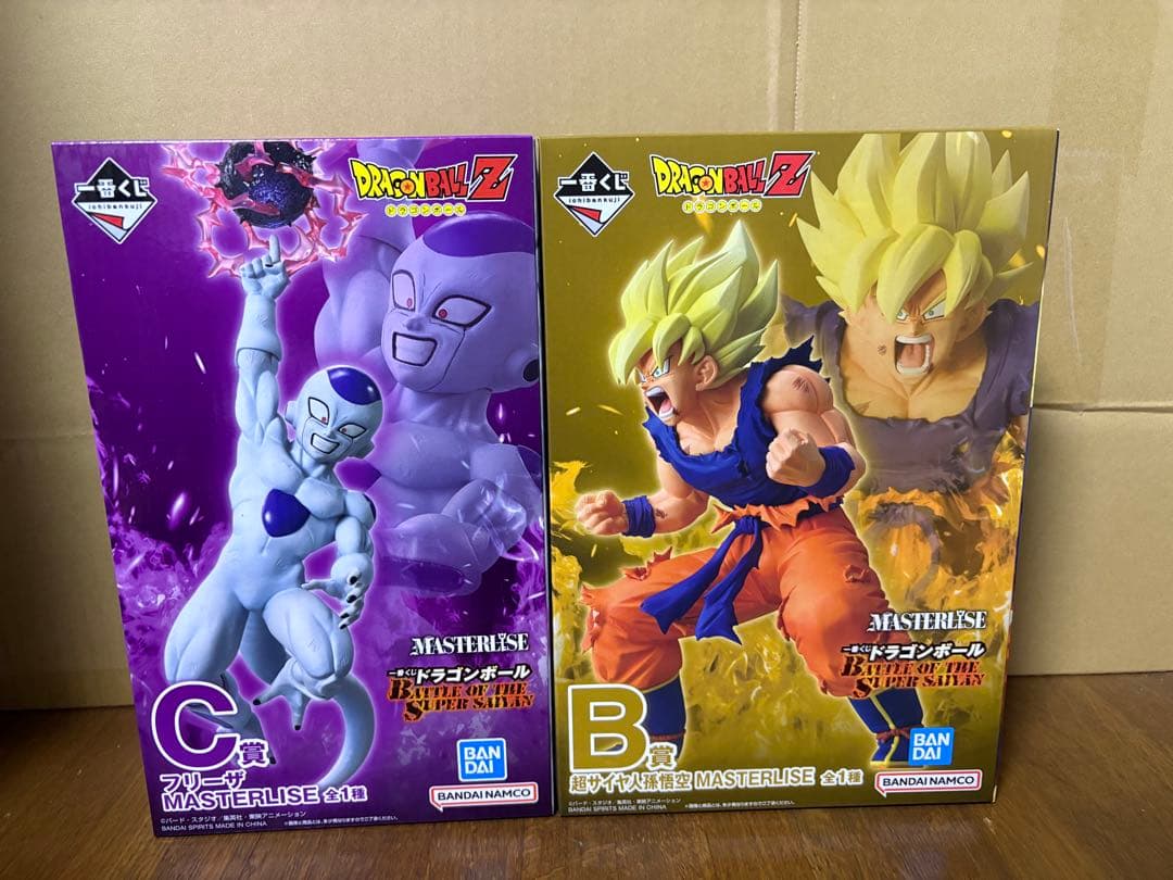 ドラゴンボール一番くじB賞超サイヤ人孫悟空C賞フリーザ2点セット