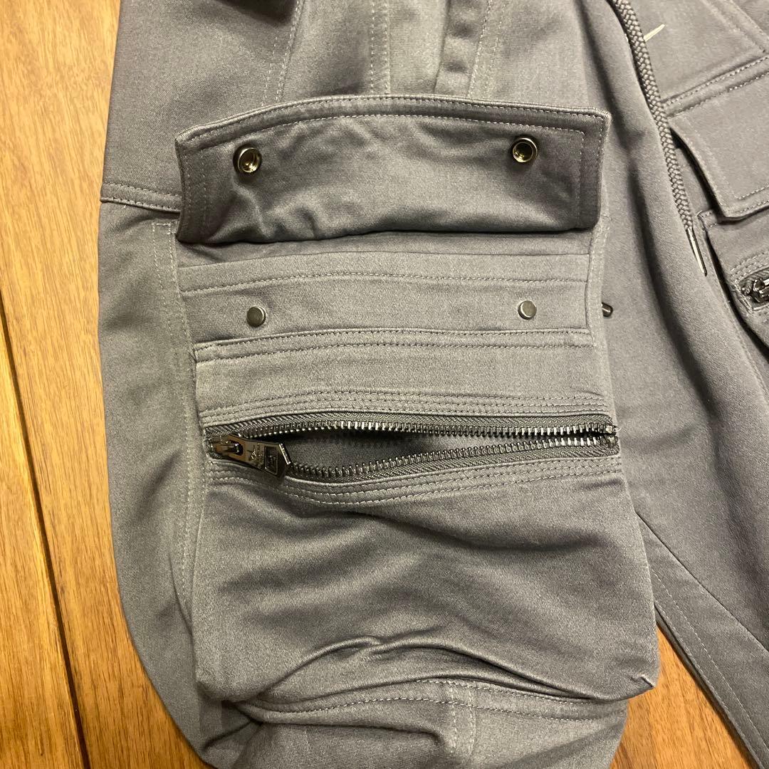 1PIU1UGUALE3 RELAXスリムシルエット カーゴパンツ グレー S