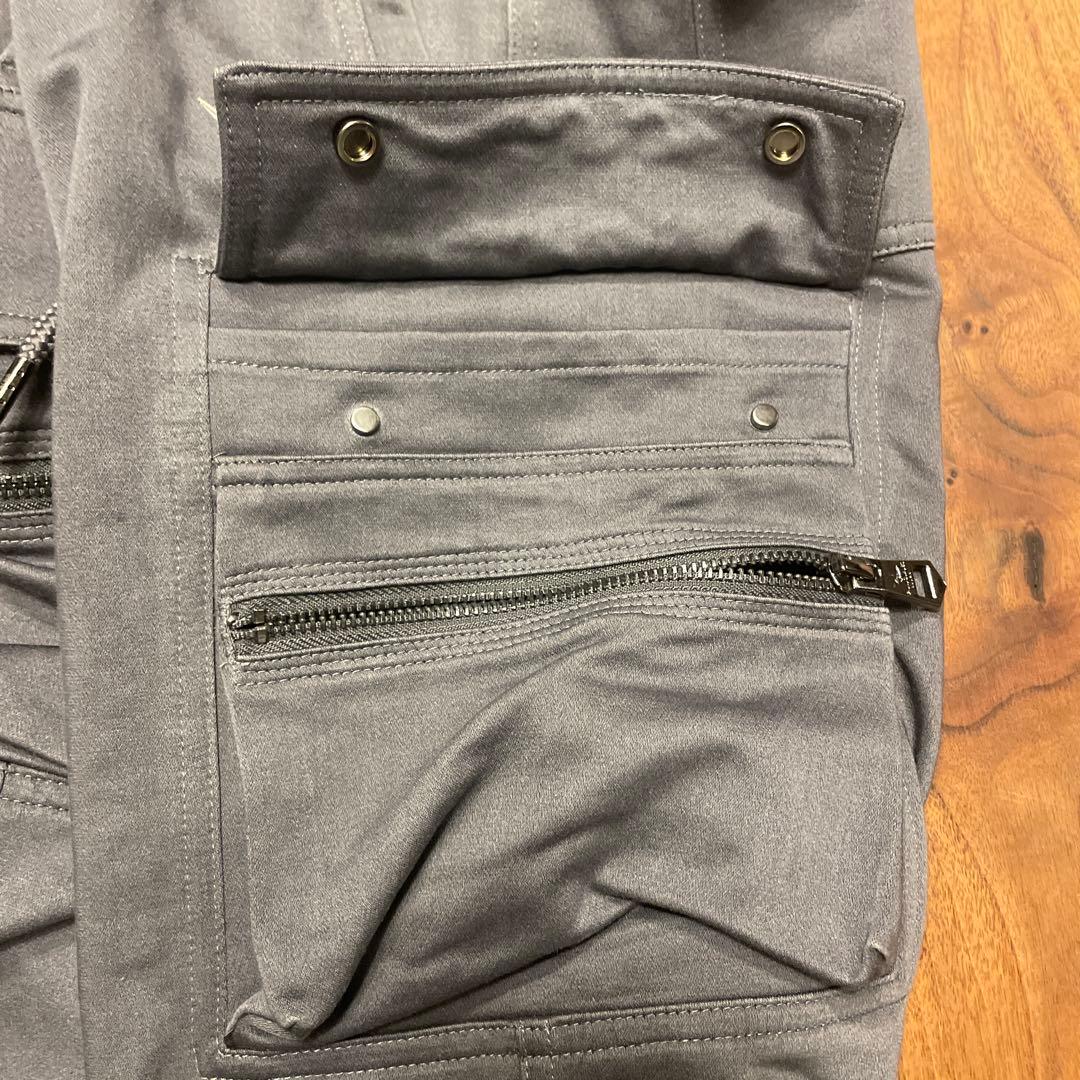 1PIU1UGUALE3 RELAXスリムシルエット カーゴパンツ グレー S