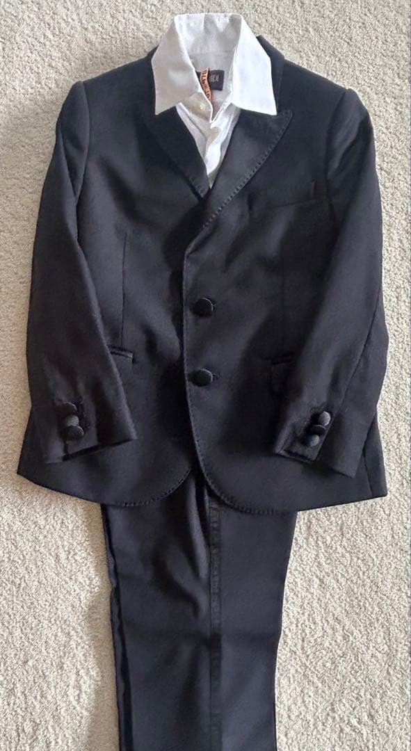 D&Gスーツ　TRUSSARDIシャツ　3点セット 4T（101㎝〜107㎝）