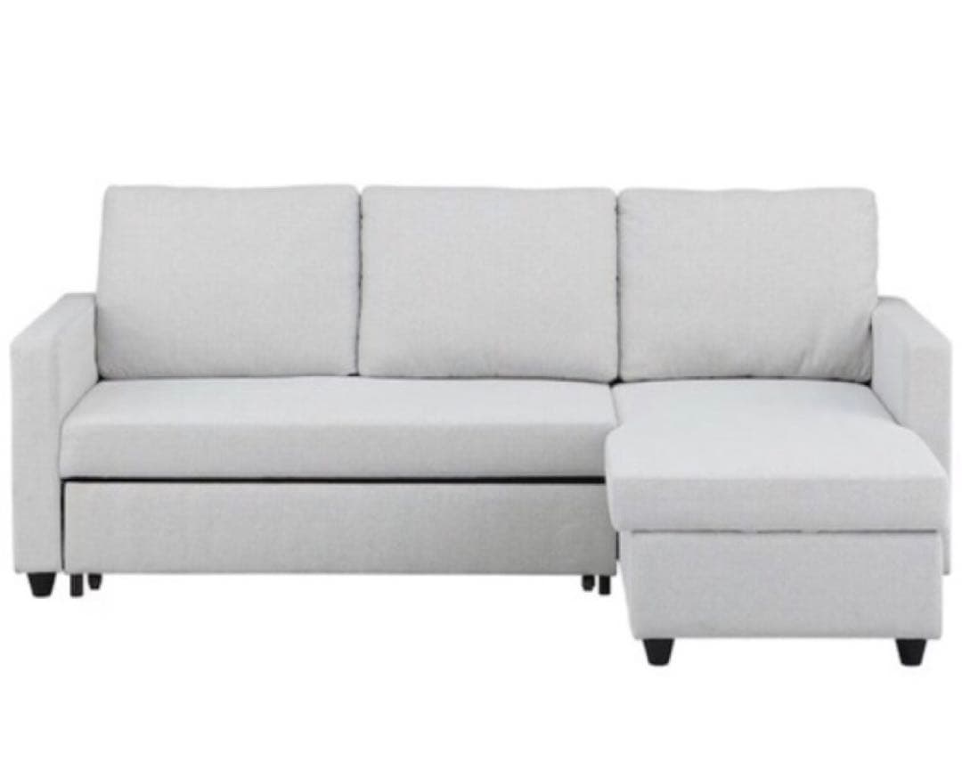 しん　直接可 ニトリ カウチソファベッド　ノアーク2 グレー