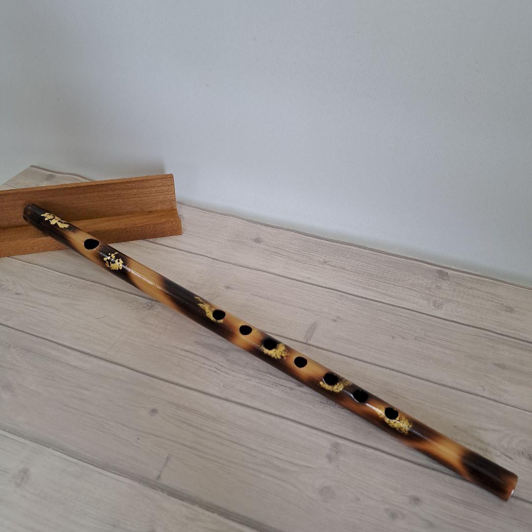 篠笛 古典調 六本調子(七穴)　 金箔装飾付き 竹製