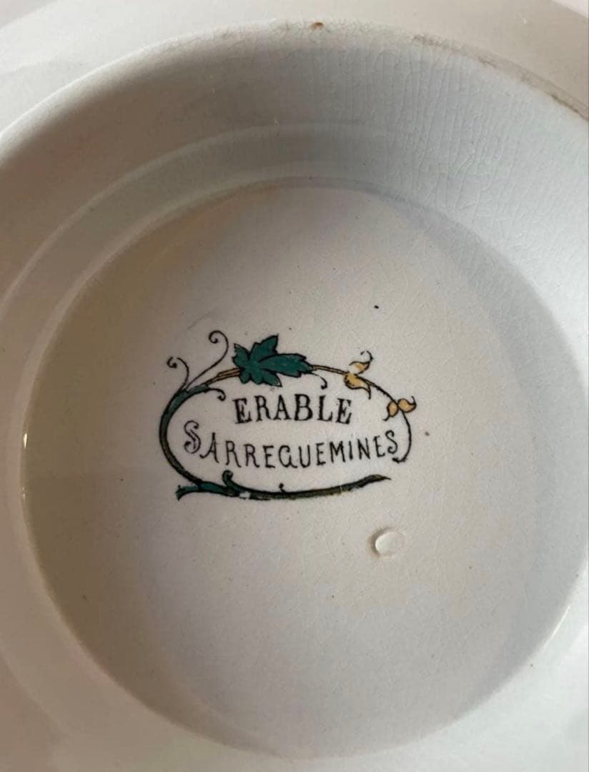 Sarreguemines サルグミンヌ　アンティークコンポティエ