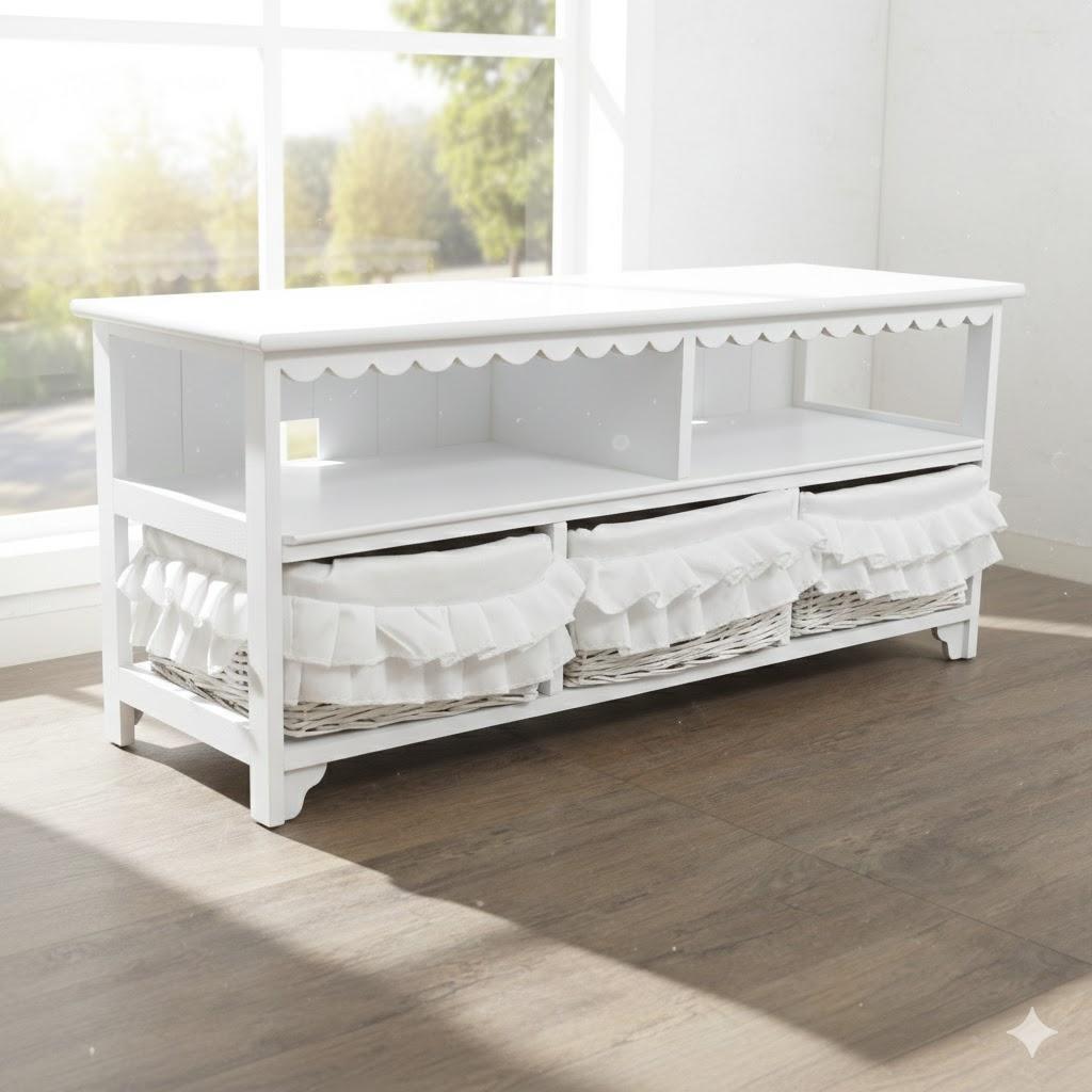 みーこ♡　　テレビボード　テレビ台　幅　100　バスケット3個