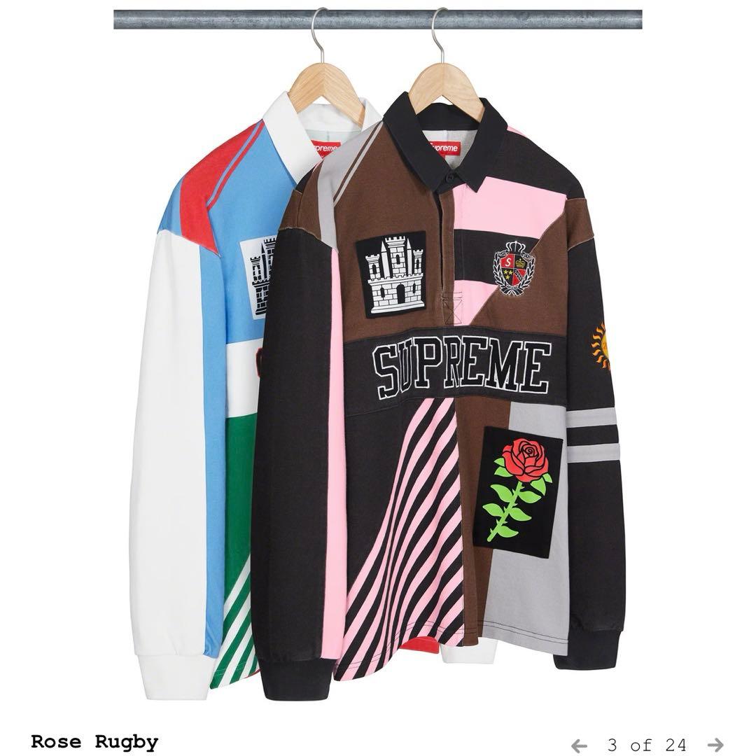 Supreme シュプリーム Rose Rugby ローズラグビー ラガーシャツ